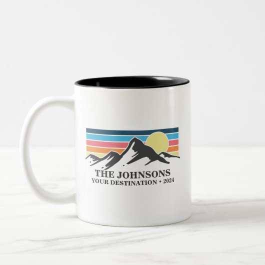 Camping-Gruppe für benutzerdefiniertes Matching Fa Zweifarbige Tasse (Links)