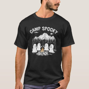 Camping Gruseliger Sommer Halloween Süßer Geist T-Shirt