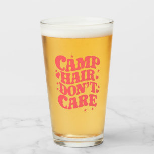 Camping-Haar, Egal, Sommer-Camping-Mädchen Groovy Glas