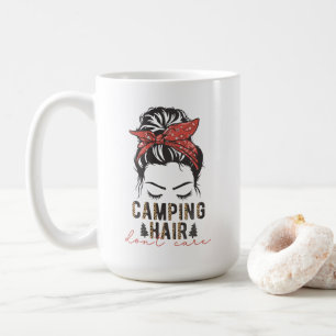 Camping Haar, völlig egal Kaffeetasse