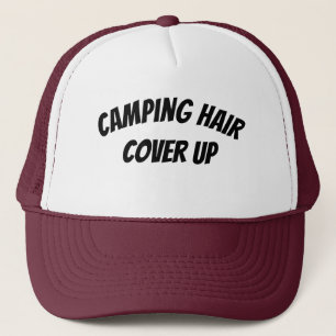 Camping Haare, Abdeckung Truckerkappe