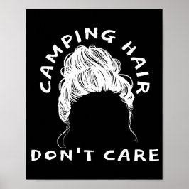 Camping Hair Keine Sorge - Fun Camp Poster