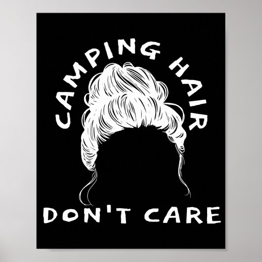 Camping Hair Keine Sorge - Fun Camp Poster (Vorne)