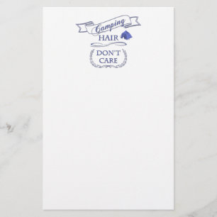 Camping Hair kümmert sich nicht Briefpapier