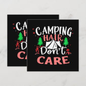 Camping Hair Kümmert sich nicht um Funny (Vorne/Hinten)
