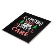 Camping Hair Kümmert sich nicht um Funny Fliese (Seite)