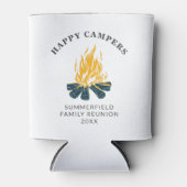 Camping Happy Campers Urlaub Familienreise Maßgesc Dosenkühler (Vorderseite)