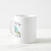 Camping - Happy Camping Anhänger Camper Tee Kaffeetasse (Vorderseite Links)