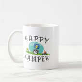 Camping - Happy Camping Anhänger Camper Tee Kaffeetasse (Links)