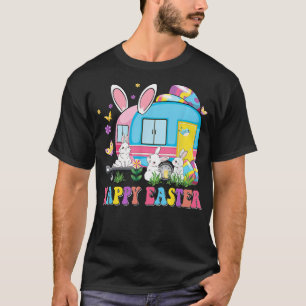 Camping Happy Osterschule Busfahrer Camper Bunn T-Shirt