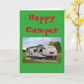 Camping Happy Retirement in der RV von Funnycoomb Karte (Gelbe Blume)