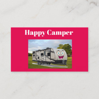 Camping Happy Retirement in der RV von Funnycoomb Visitenkarte