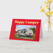 Camping Happy Retirement in the RV von Funnycoomb Karte (Gelbe Blume)