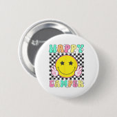 Camping Happy Sommercamp Camping Für Männer Frauen Button (Vorne & Hinten)