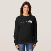 Camping Heartbeat Camper Caravan Sweatshirt (Vorne ganz)
