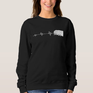Camping Heartbeat Camper Caravan Sweatshirt