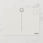 Camping Heartbeat Postkarte (Rückseite)