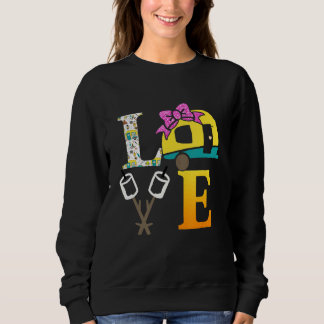 Camping Herz Abenteuerliches Camping-Abenteuer Sweatshirt