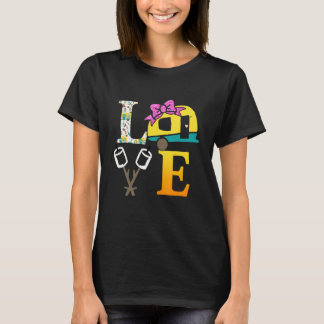 Camping Herz Abenteuerliches Camping-Abenteuer T-Shirt