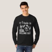 Camping Hiking Life I Hate Pulling Out Camping Bus T-Shirt (Vorne ganz)