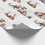 Camping, Hiking, Nature and Outdoors Lovers Geschenkpapier (Ecke)