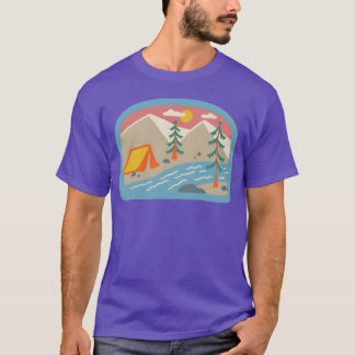 Camping Hippie 80er Familie T-Shirt