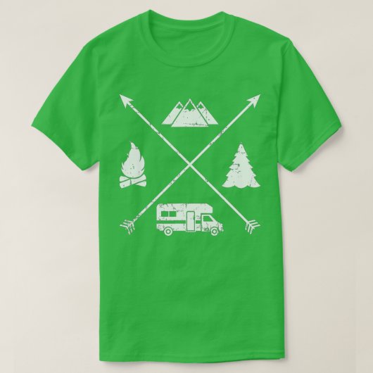 Camping Hipster RV T-Shirt (Design vorne)