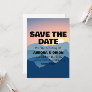 Camping-Hochzeit Save-the-Date-Karten Einladung