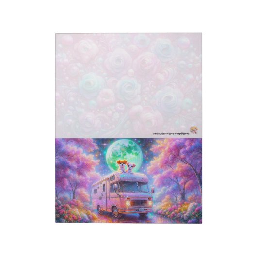 Camping-Hunde Notizblock (Rotiert)