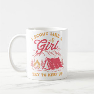 Camping I Scout Like A Girl Versuche Schritt zu ha Kaffeetasse