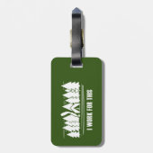 Camping, ich arbeite dafür gepäckanhänger (Rückseite vertikal)