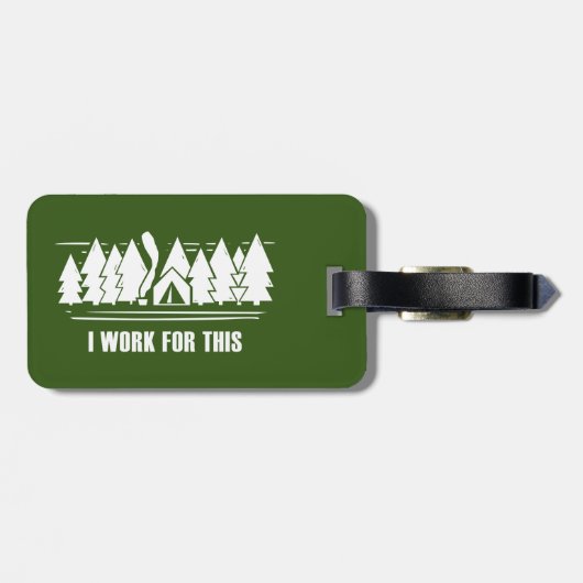 Camping, ich arbeite dafür gepäckanhänger (Rückseite horizontal)