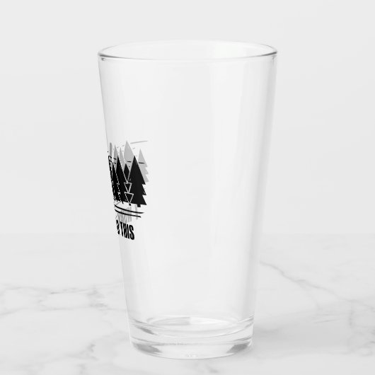 Camping, ich arbeite dafür glas (Links)