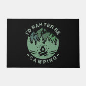 Camping - Ich würde eher Camping sein Fußmatte (Vorderseite)