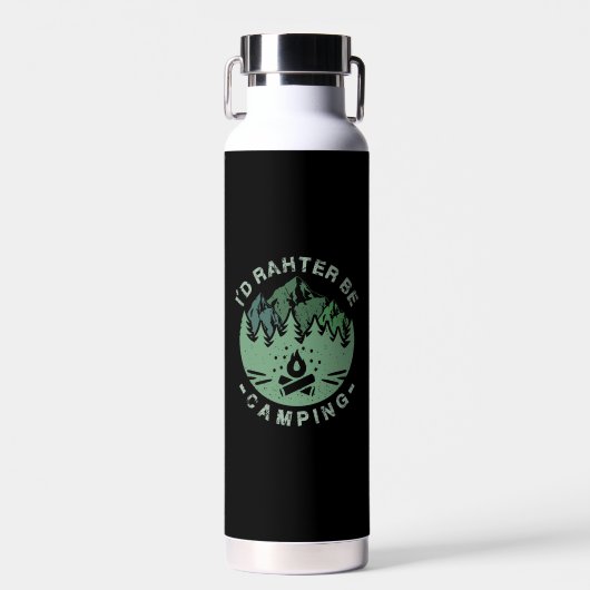 Camping - Ich würde eher Camping sein Trinkflasche (Vorne)