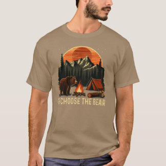 Camping-Id-Wähle-der-Bär-lustig T-Shirt