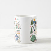 Camping-Illustration Kaffeetasse (Mittel)