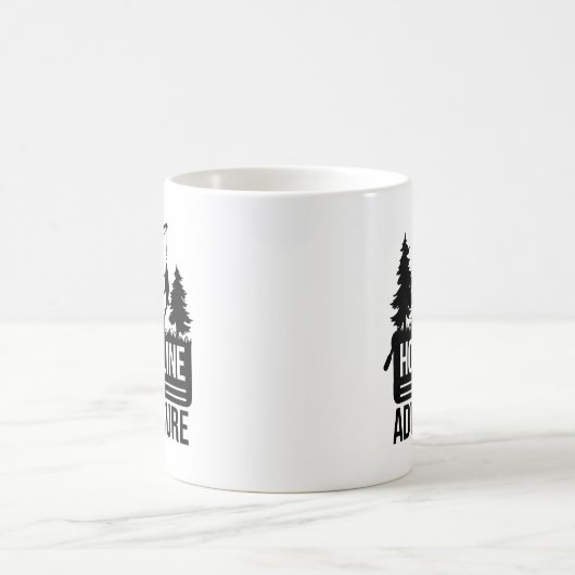 Camping-Illustration Kaffeetasse (Mittel)