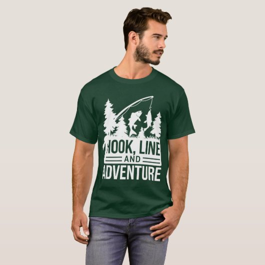 Camping-Illustration T-Shirt (Vorne ganz)