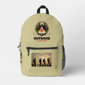 Camping im Freien | Bedruckter Rucksack (Vorderseite)