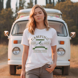 Camping im Freien Camper-Leben T-Shirt
