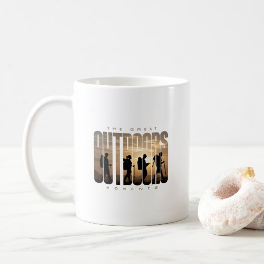 Camping im Freien | Klassische Tasse 11# (Mit Donut)
