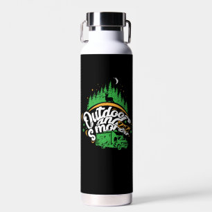Camping - im Freien und geräuchert Trinkflasche
