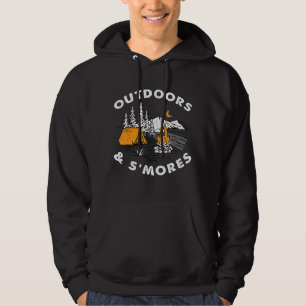 Camping im Freien und Smores Hoodie