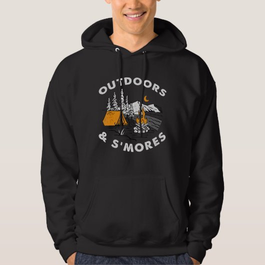Camping im Freien und Smores Hoodie (Vorderseite)