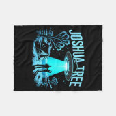 Camping im Joshua Tree  Fleecedecke (Vorderseite (Horizontal))