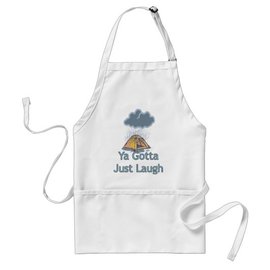 Camping im Regen Schürze (Vorne)