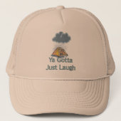 Camping im Regen Truckerkappe (Vorderseite)