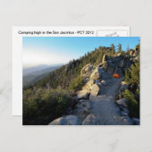 Camping im San Jacinto Wappen Postkarte (Vorne/Hinten)