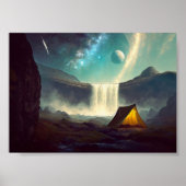 Camping im Weltraum Poster (Vorne)